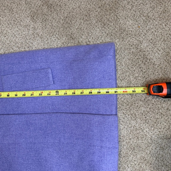 NWT J Crew Lilac Purple Wool Blend Cocoon Pea Coat - Picture 12 of 13